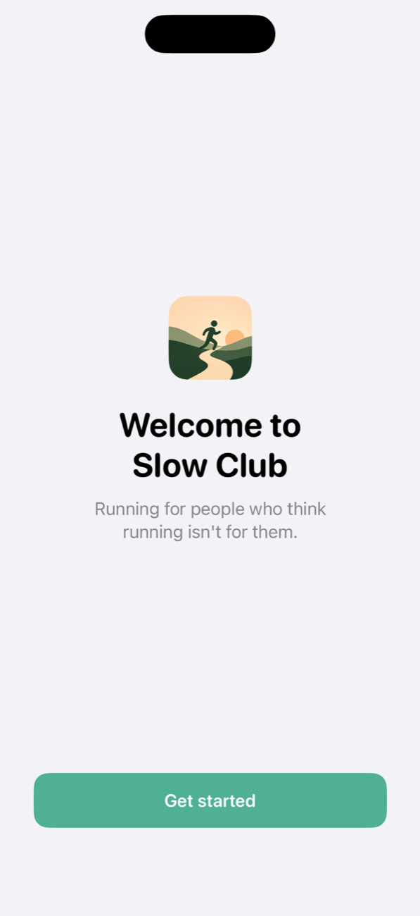 Welcome screen