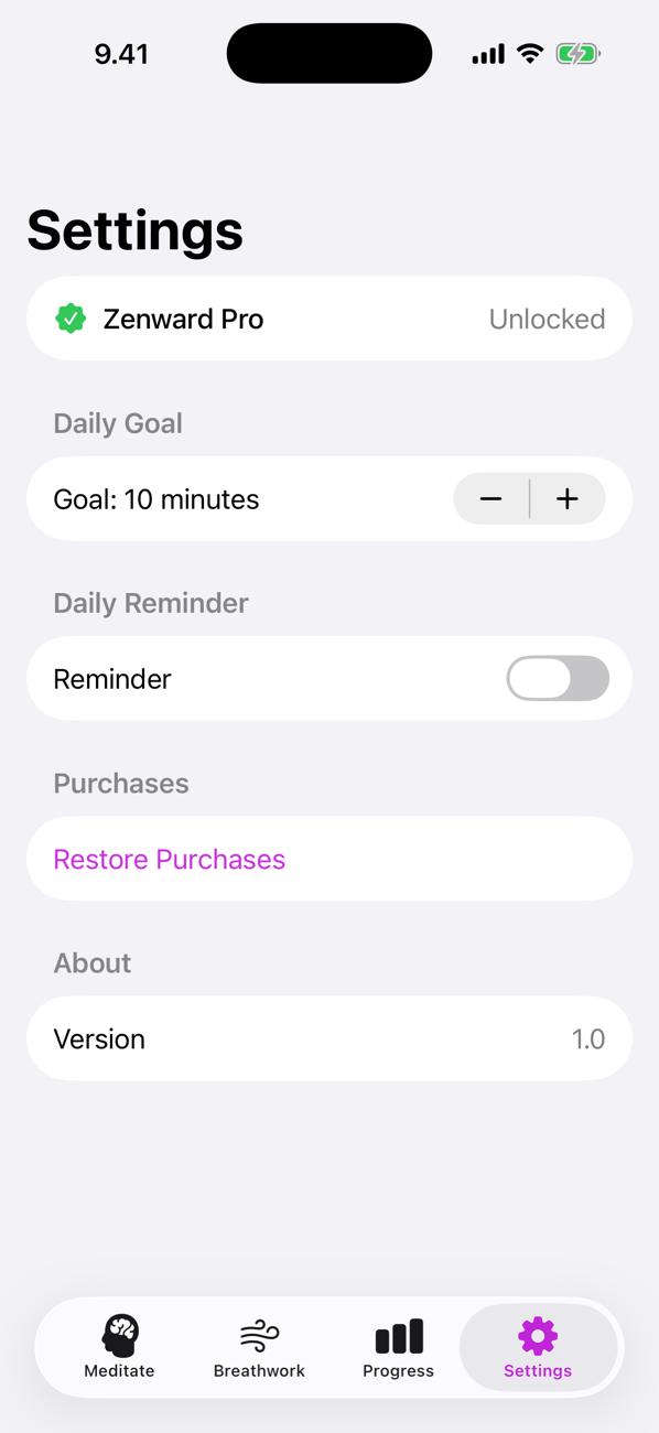 Settings and customization